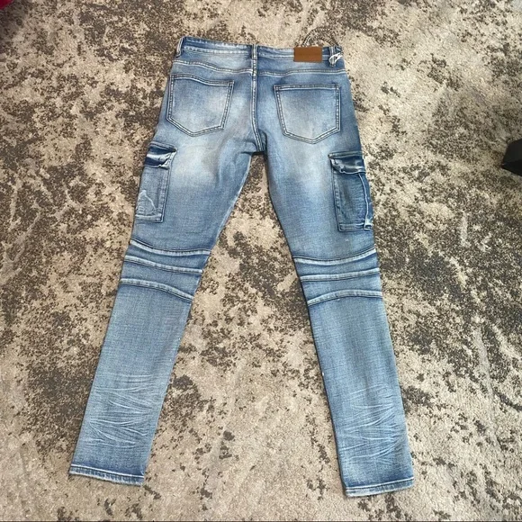 NWOT REELISTIK NYC- CARGO JEANS-BLUE